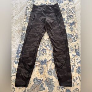 Athleta Black Camo Leggings